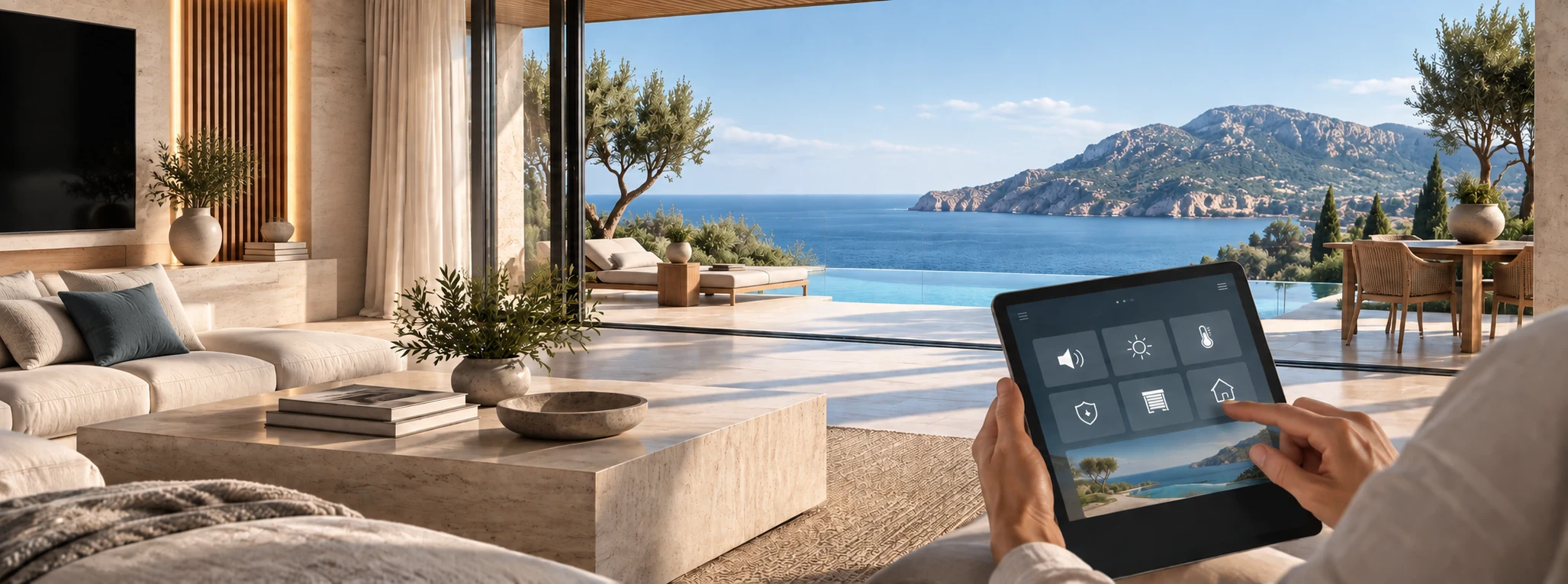 Costa Soniqa living space with architectural sound